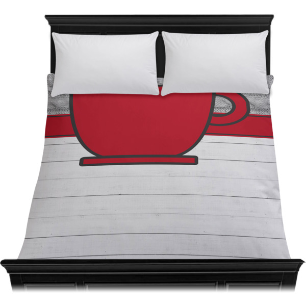 Custom Design - Duvet Cover - Queen - On Bed - No Prop