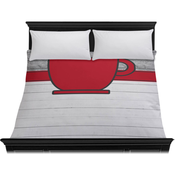 Custom Design - Duvet Cover - King - On Bed - No Prop