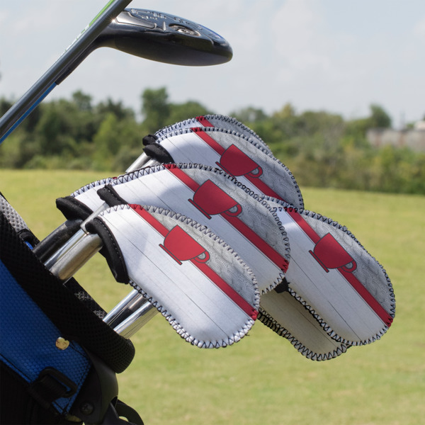 Custom Design - Golf Club Cover - Set of 9 - On Clubs