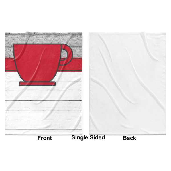 Custom Design - Baby Blanket (Single Sided - Printed Front, White Back)