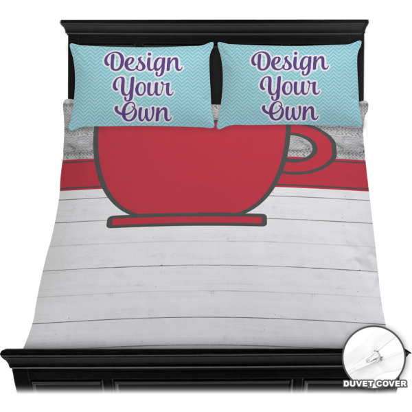 Custom Design - Bedding Set - Queen - Duvet - On Bed