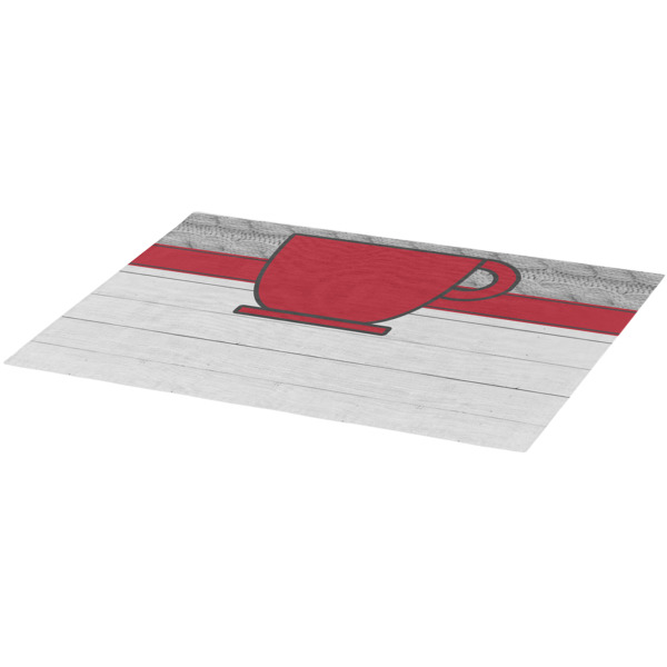 Custom Design - Burlap Placemat (Angle View)