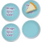 Design Your Own Glass Appetizer / Dessert Plate 8" - Set of 4