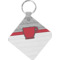 Design Your Own Diamond Plastic Keychain