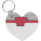 Design Your Own Heart Plastic Keychain