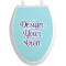 Design Your Own Toilet Seat Decal - Elongated