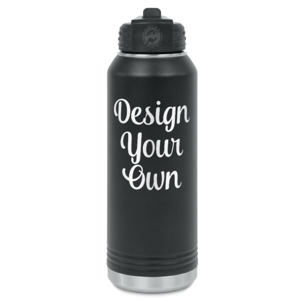 Custom Design Your Own Water Bottle - Laser Engraved
