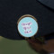 Custom Design - Golf Ball Marker Hat Clip - Gold - On Hat