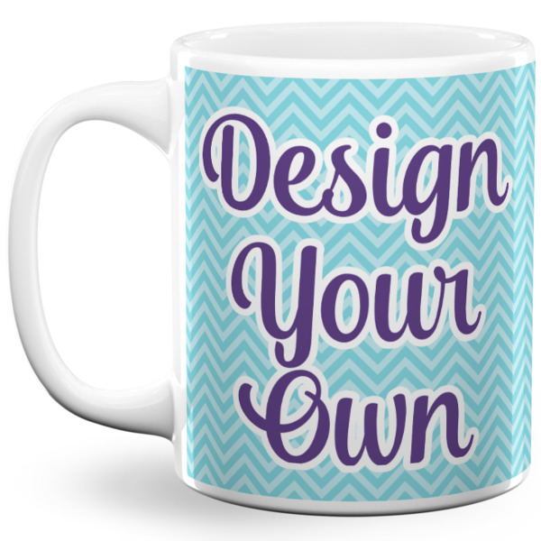 Custom Design Your Own 11 oz Coffee Mug - White