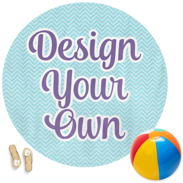 Custom Design Your Own Round Beach Towel