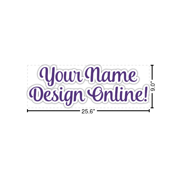 Custom Design Your Own Name/Text Decal - Medium
