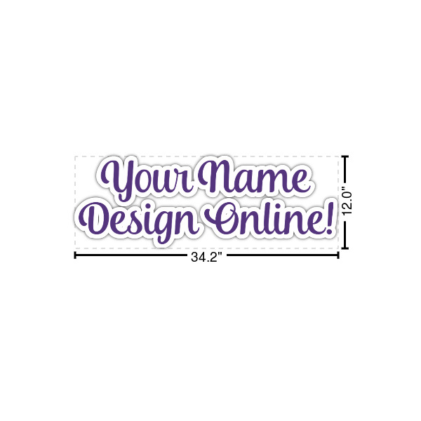Custom Design Your Own Name/Text Decal - Large