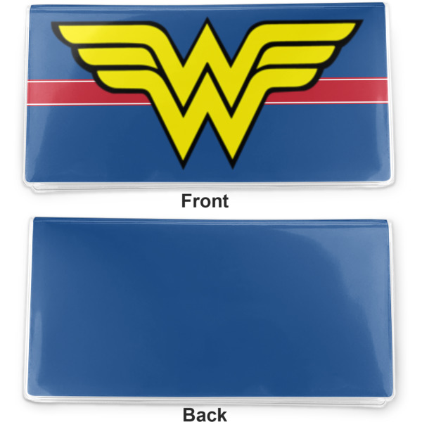 Custom Design - Vinyl Check Book Cover - Front and Back