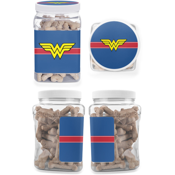 Custom Design - Pet Treat Jar - Multiple Angles