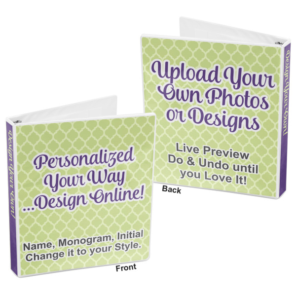 Custom Design - 3-Ring Binder - 1" - Front and Back