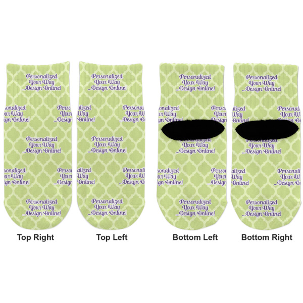 Custom Design - Toddler Ankle Socks - Double Pair - Front and Back - Apvl