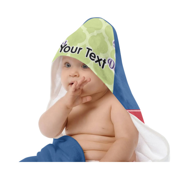 Custom Design - Baby Hooded Towel on Child