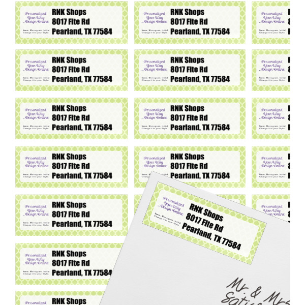 Custom Design - Mailing Label on Envelope - Multiple Labels