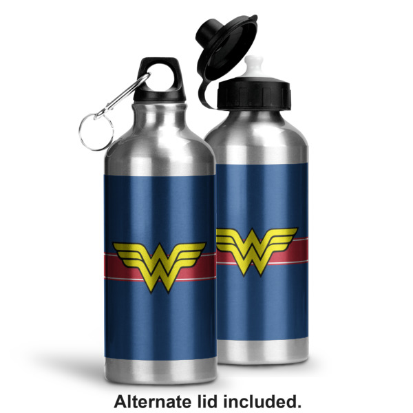 Custom Design - Aluminum Water Bottle - Alternate lid options