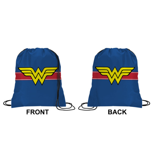 Custom Design - Drawstring Backpack Front & Back Medium