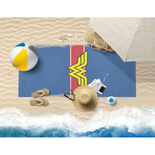 Custom Design - Beach Towel - Lifestyle on Beach