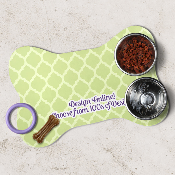 Custom Design - Dog Bone Shaped Mat Lifestyle