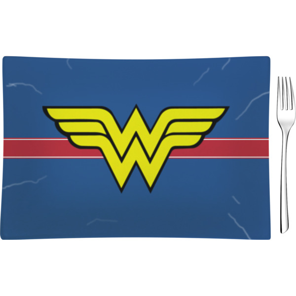 Custom Design Your Own Rectangular Glass Appetizer / Dessert Plate