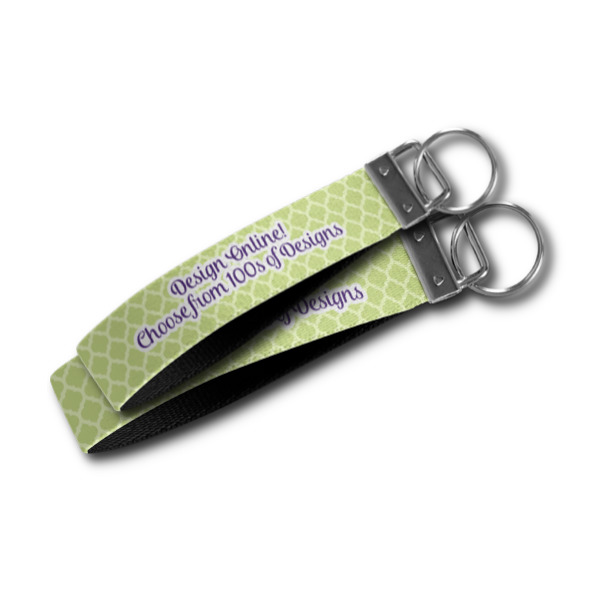Custom Design - Webbing Keychain FOBs - Size Comparison