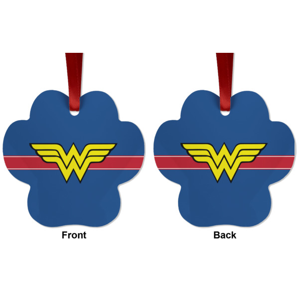 Custom Design - Metal Paw Ornament - Front and Back