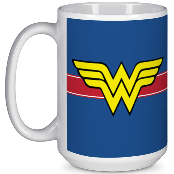 Custom Design Your Own 15 oz Coffee Mug - White