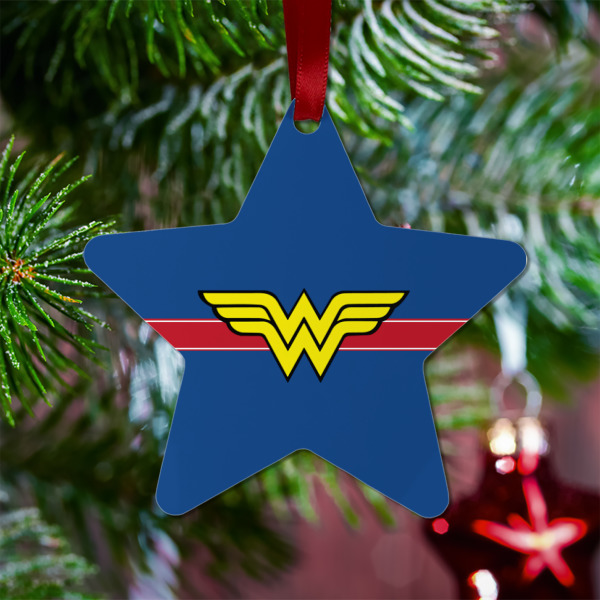 Custom Design - Metal Star Ornament - Lifestyle