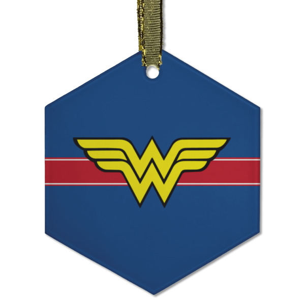 Custom Design - Frosted Glass Ornament - Hexagon