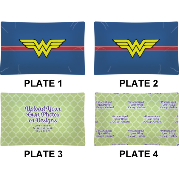 Custom Design - Set of Rectangular Dinner Plates (Approval)