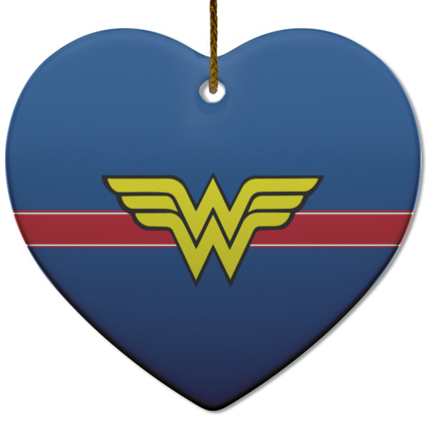 Custom Design - Ceramic Flat Ornament - Heart (Front)