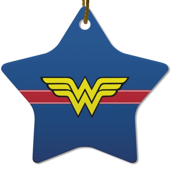 Custom Design - Ceramic Flat Ornament - Star (Front)