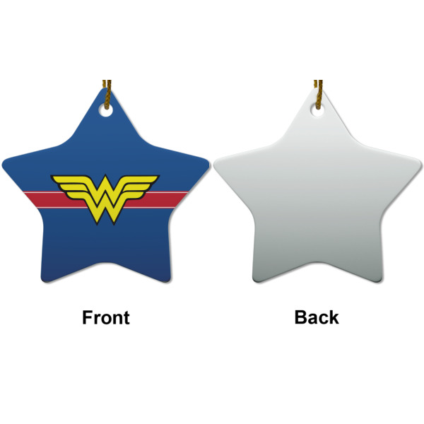 Custom Design - Ceramic Flat Ornament - Star Front & Back (APPROVAL)