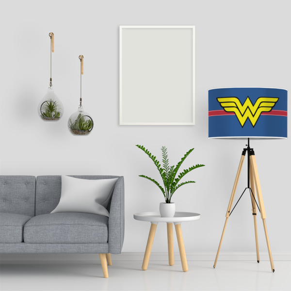 Custom Design - 12" Drum Lampshade - LIFESTYLE