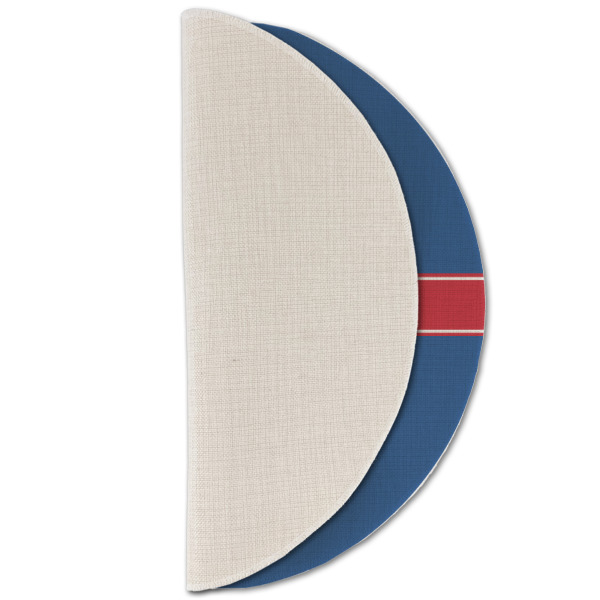 Custom Design - Round Linen Placemats - HALF FOLDED (single sided)