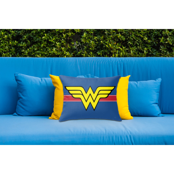 Custom Design - Outdoor Throw Pillow  - LIFESTYLE (Rectangular - 20x14)