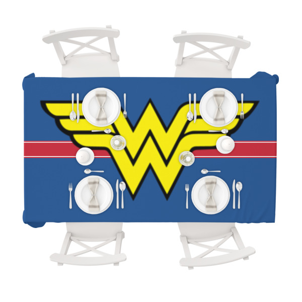 Custom Design - Tablecloths (58"x102") - TOP VIEW (with plates)