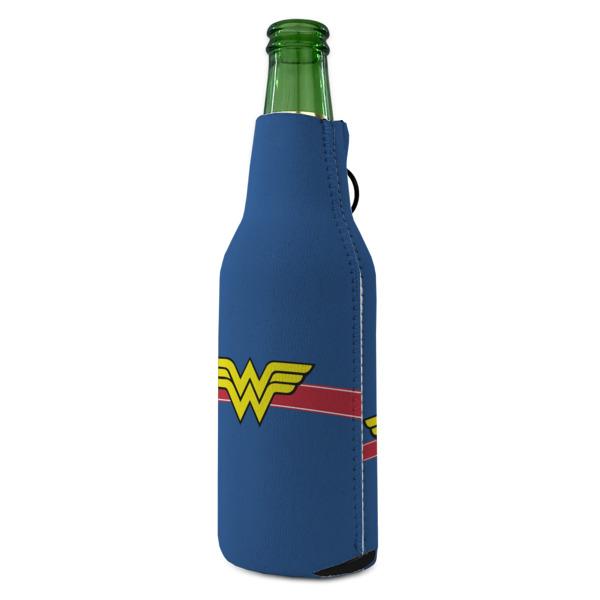 Custom Design - Zipper Bottle Cooler - ANGLE (bottle)