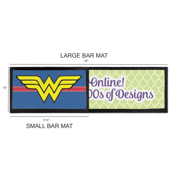 Custom Design - Bar Mats - Sizing Chart