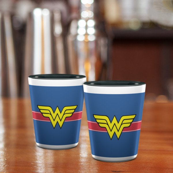 Custom Design - Ceramic Shot Glass - Two Tone - Lifestyle