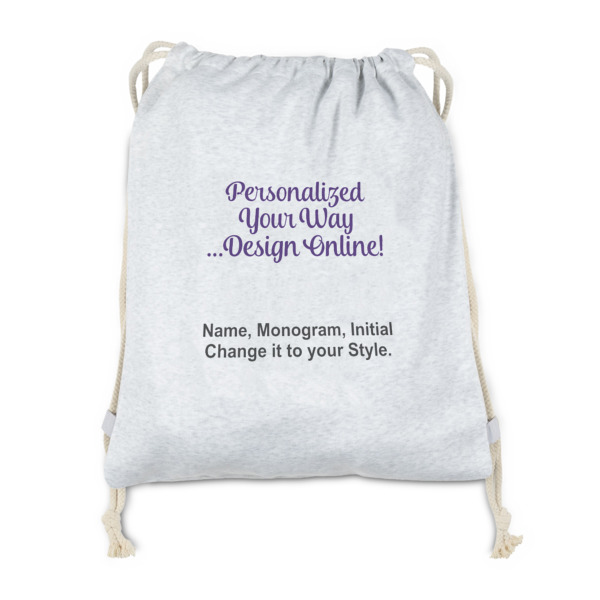 Custom Design Your Own Drawstring Backpack - Sweatshirt Fleece