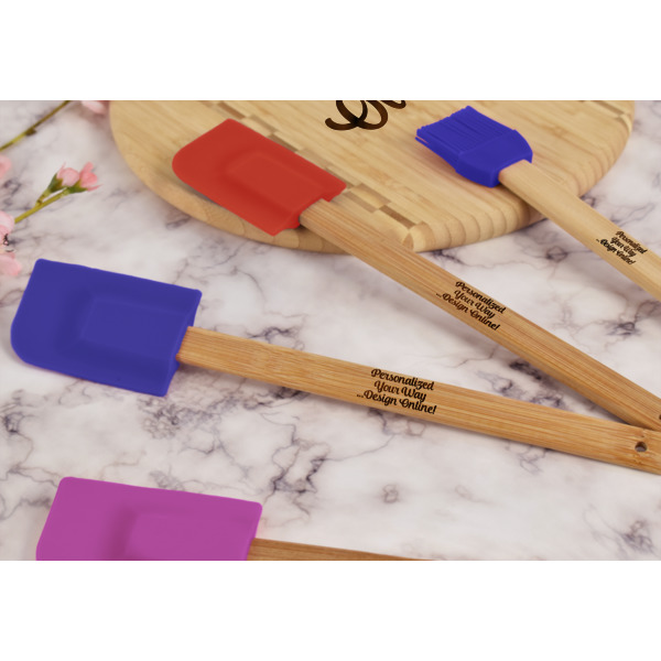 Custom Design - Silicone Spatula - Blue - Lifestyle
