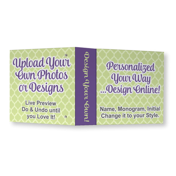 Custom Design - 3 Ring Binders - Full Wrap - 3" - Open Outside
