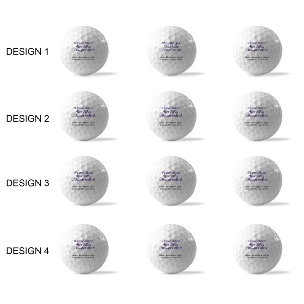 Custom Design - Golf Balls - Generic - Set of 12 - APPROVAL