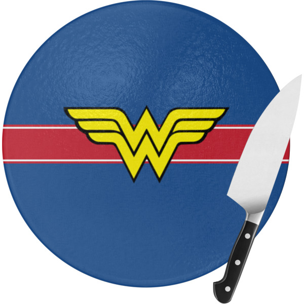 Custom Design Your Own Round Glass Cutting Board - Small