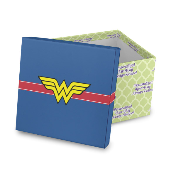 Custom Design Your Own Gift Box with Lid - Canvas Wrapped