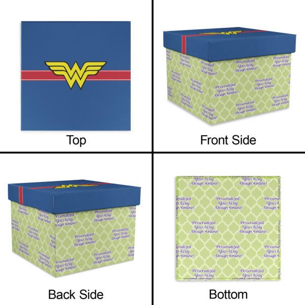 Custom Design - Gift Boxes with Lid - Canvas Wrapped - X-Large - Approval